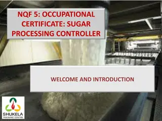 Occupational Certificate in Sugar Processing Controller | Qualification Overview