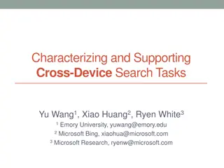 Cross-Device Search Tasks and Challenges in Multi-Device Usage