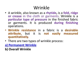 Wrinkle Processes in Textile Finishing
