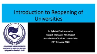 Challenges and Strategies for Reopening Universities Amidst the Pandemic