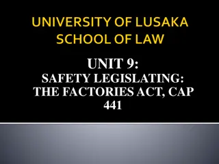 Overview of Factories Act CAP 441: Safety Legislating for Workplace Protection
