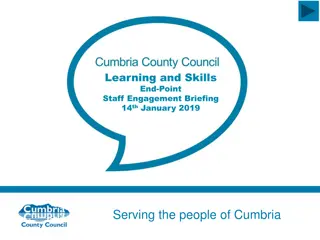 Staff Engagement Briefing for Learning and Skills Professionals in Cumbria