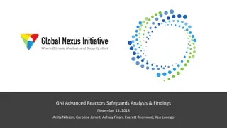 Analysis of GNI Advanced Reactors Safeguards & Findings