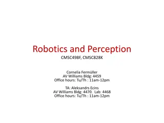 Robotics and Perception in Education and Research