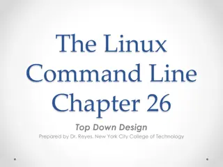 Linux Command Line Design Principles