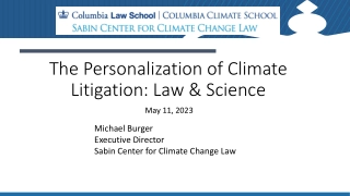 Overview of Global Climate Litigation Trends and Jurisdictions Represented