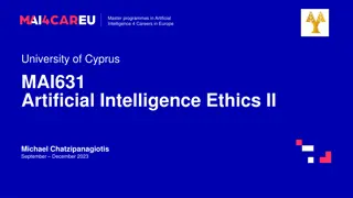 Ethics and Legal Aspects of Artificial Intelligence in Europe