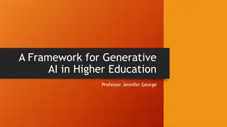 A Framework for Generative AI in Higher Education by Professor Jennifer George