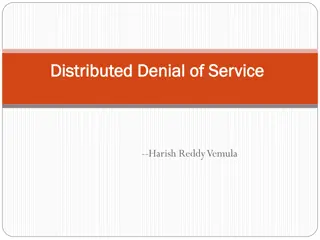 Distributed Denial of Service (DDoS) Attacks and Countermeasures