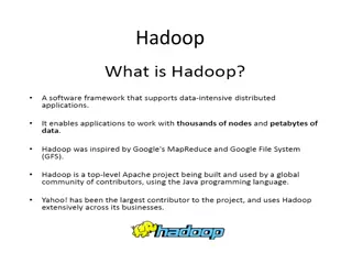Hadoop: A Distributed Programming Framework