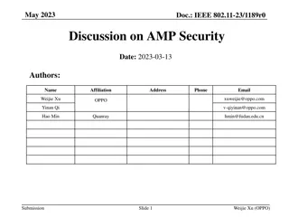 AMP Security Review and AES-128 Power Consumption Analysis