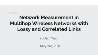 Network Measurement in Multihop Wireless Networks with Lossy and Correlated Links