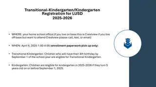 Lompoc Unified School District TK/K Registration 2025-2026