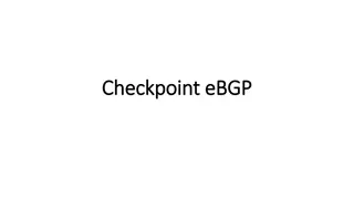 Configuring SDWAN, Checkpoint eBGP, and DC Core Networking Setup