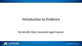 Evidence in Legal Investigations