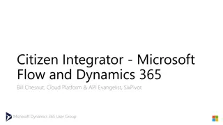 Empowering Business Automation with Microsoft Flow and Dynamics 365