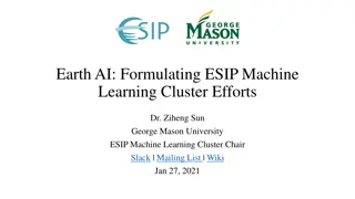 ESIP Machine Learning Cluster Initiatives and Community Efforts