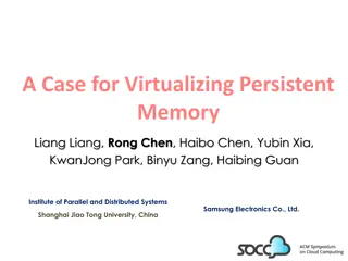 Virtualizing Persistent Memory: Trends and Solutions