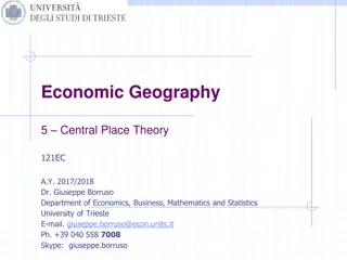 Economic Geography: Central Place Theory Overview