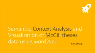 Analysis and Visualization of McGill Theses Data Using Word2Vec by Rajat Bhateja