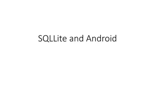 SQLite in Android Development