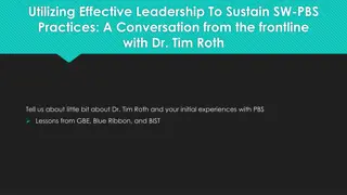 Sustaining SW-PBS Practices: Leadership Insights with Dr. Tim Roth