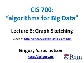 Graph Sketching Techniques for Big Data Processing