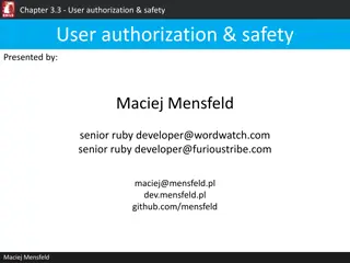 User Authorization and Safety Practices in Ruby on Rails