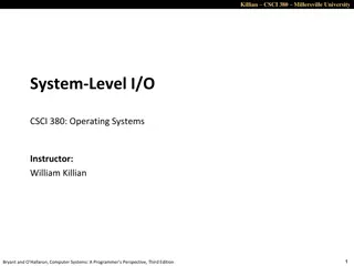 Unix I/O Overview: Understanding File Types and Operations