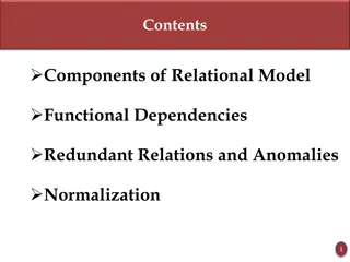 Functional Dependencies in Relational Model