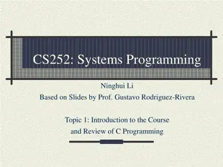 CS252 Systems Programming Course Overview and Policies