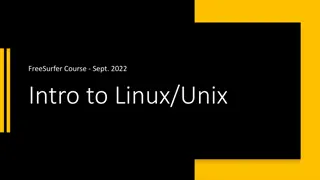 Mastering Linux and Unix Commands for FreeSurfer Course