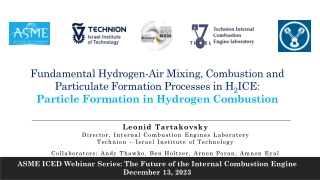 Advancements in Hydrogen Combustion for Internal Combustion Engines