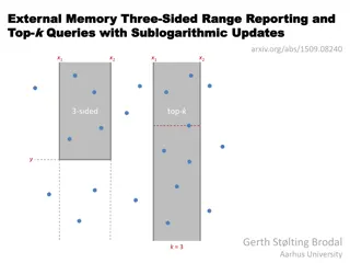 Efficient Data Structures for External Memory Top-k Queries