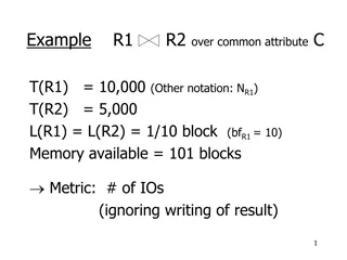 Memory Management Strategies for Join Operations in Databases