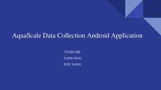 AquaScale Data Collection Android Application - Water Leakage Detection System
