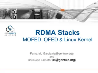 RDMA Stacks and OFED in Linux Environments