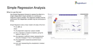 Simple Regression Analysis for Effective Data Assessment