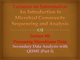 Microbiome Data Analysis with QIIME: Processing and Data Transformation