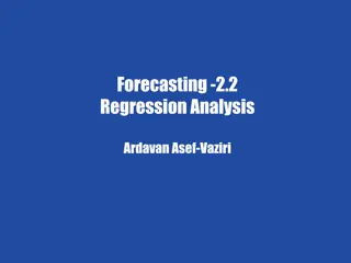 Demand Forecasting in a Supply Chain Using Regression Analysis