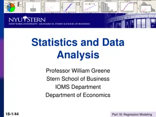 Regression Modeling in Statistics and Data Analysis