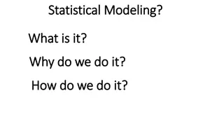 Statistical Modeling: What, Why, and How