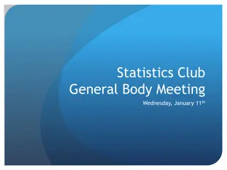 Statistics Club General Body Meeting Highlights
