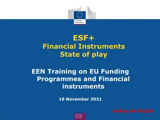 ESF Financial Instruments and Programmes