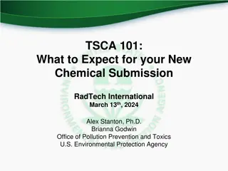 TSCA and New Chemical Regulations