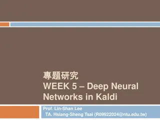 Deep Neural Networks Training in Kaldi Framework