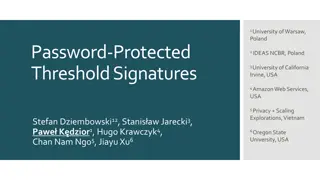 Secure Password-Protected Threshold Signatures Explained
