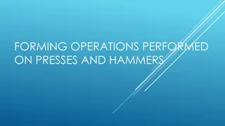 Metal Forming Operations: Presses and Hammers Overview