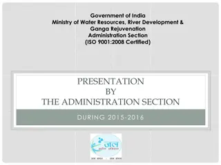 Ministry of Water Resources Achievements and Plans 2015-2017