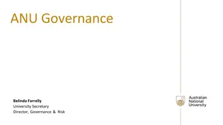 ANU Governance and Corporate Governance Framework